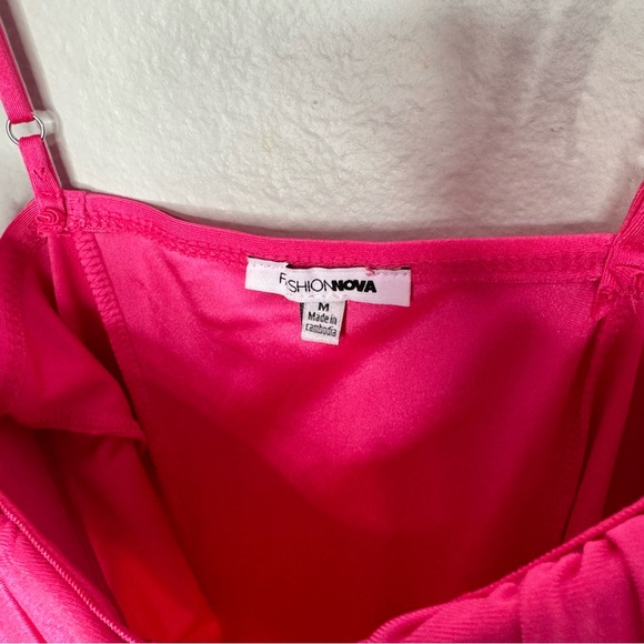 Fashion Nova Breaking It Down Mini Dress - Hot Pink - Size Medium - Picture 5 of 6